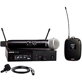 Shure SLXD124/85M Combo System With SM58 & WL185M Band G58 Shure SLXD124/85M Combo System With SM58 & WL185M Band G58