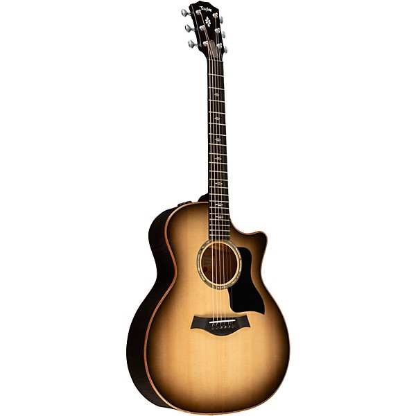 Taylor 614ce Special-Edition Grand Auditorium Acoustic-Electric Guitar Charcoal Edge Burst