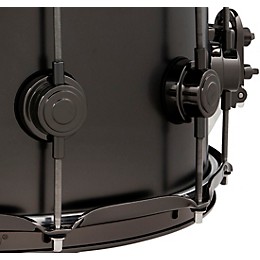 DW Collector's Series Satin Black Over Brass Snare Drum With Satin Chrome Hardware 14 x 6.5 in.