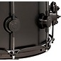 DW Collector's Series Satin Black Over Brass Snare Drum With Satin Chrome Hardware 14 x 6.5 in.