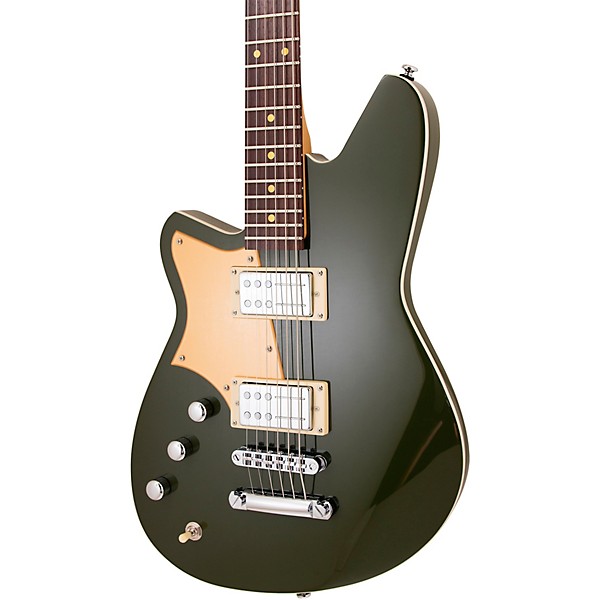 Reverend Descent RA Left-Handed Bariton Electric Guitar Army Green