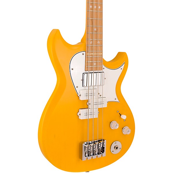 Reverend Mike Watt Signature Wattplower MKII 4-String Bass Guitar Watt Yellow