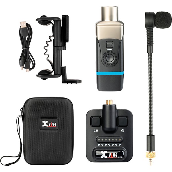 Xvive U9 violin wireless system Black