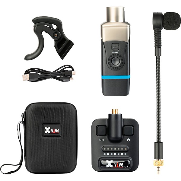 Xvive U7 Saxophone and Trumpet Wireless System Black