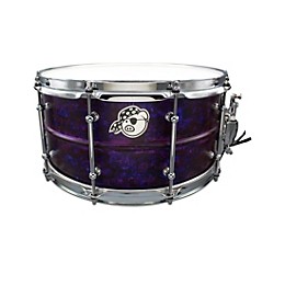 Pork Pie Seamless Aluminum Snare Drum with Purple Ink Finish 14 x 6.5 in.