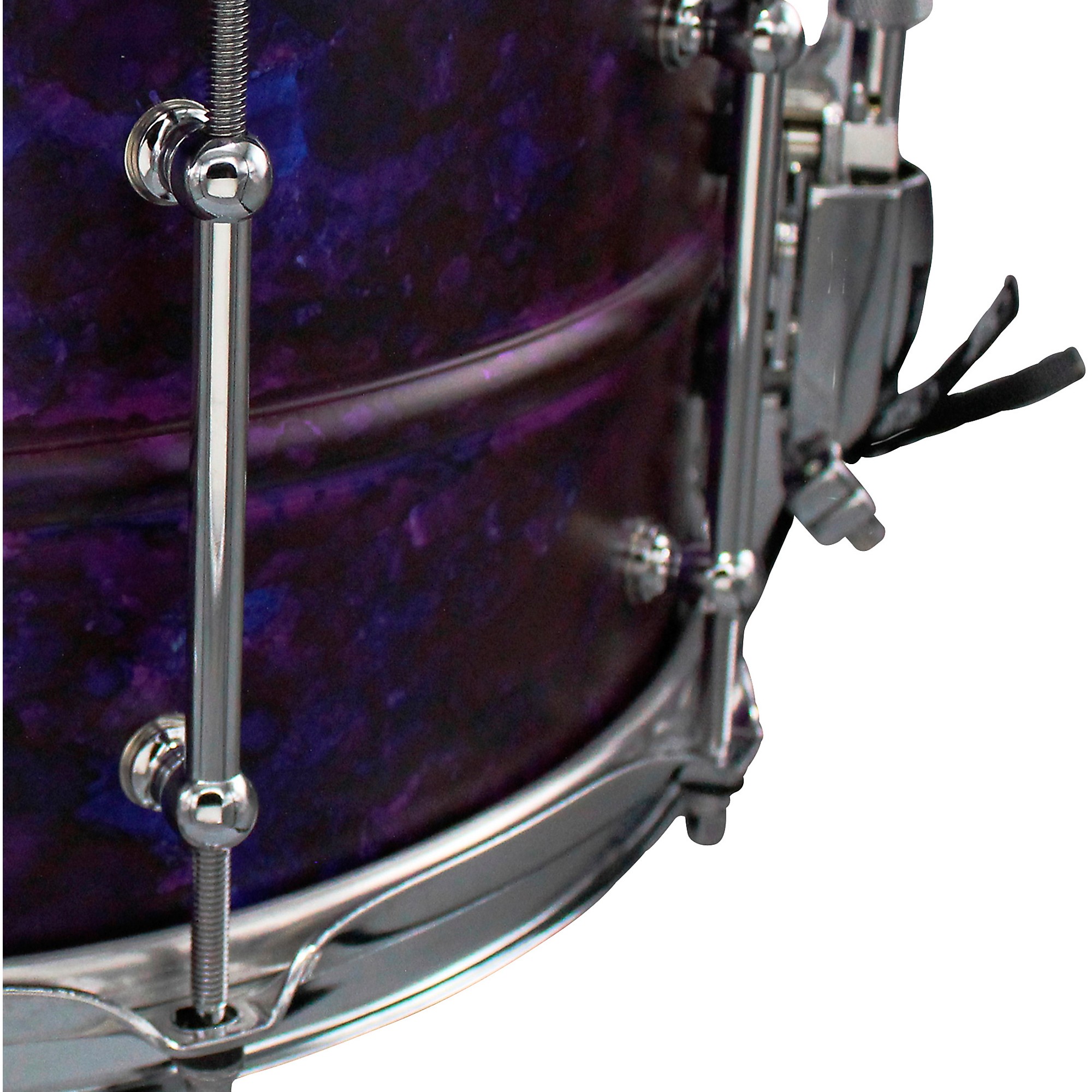 Pork Pie Seamless Aluminum Snare Drum with Purple Ink Finish