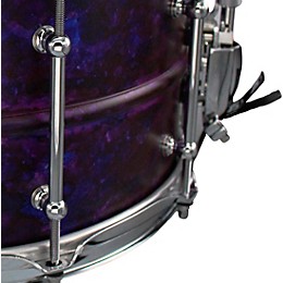 Pork Pie Seamless Aluminum Snare Drum with Purple Ink Finish 14 x 6.5 in.