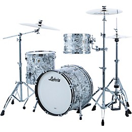 Ludwig Classic Maple 3-Piece Downbeat Shell Pack With 20" Bass Drum White Mosaic