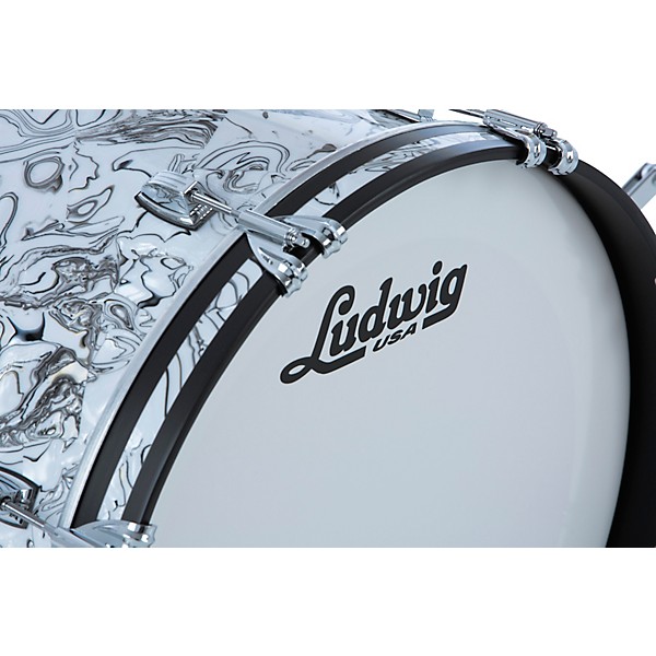 Ludwig Classic Maple 3-Piece Downbeat Shell Pack With 20" Bass Drum White Mosaic