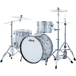 Ludwig Classic Maple 3-Piece Pro Beat Shell Pack With 24" Bass Drum White Mosaic