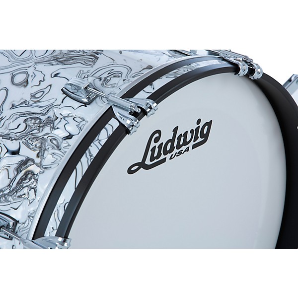 Ludwig Classic Maple 4-Piece Studio Shell Pack With 22" Bass Drum White Mosaic