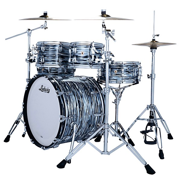 Ludwig Classic Maple Studio 4-Piece Drum Shell Pack - Black Oyster