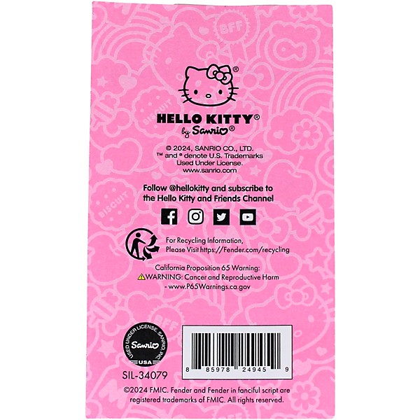 Fender Hello Kitty Sticker 3-Pack