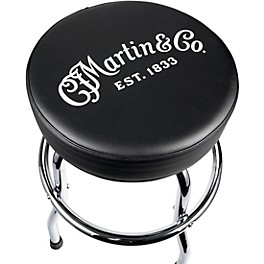 Martin Chrome Base Barstool With Logo