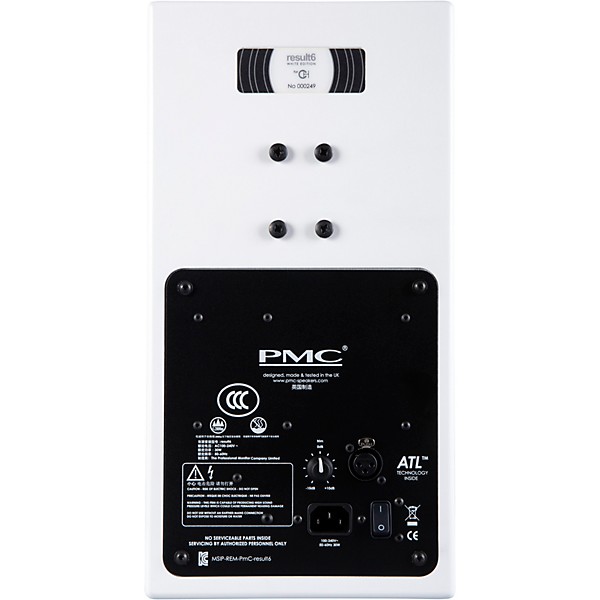 PMC result6 6.5" Active Studio Monitors Limited White (Each)