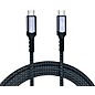 Tera Grand USB4 USB-C to C Gen 2x2 20Gbps 240W Braided Cable 6 ft. Black thumbnail