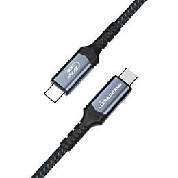 Tera Grand USB4 USB-C to C Gen 2x2 20Gbps 240W Braided Cable 6 ft. Black
