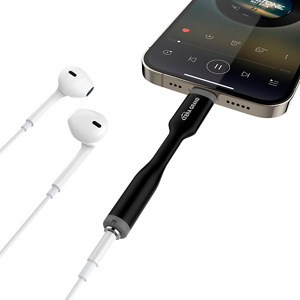 Tera Grand USB-C to 3.5 mm Headphone Jack Audio Adapter Black