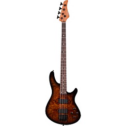 Schecter Guitar Research C-4 Standard Electric Bass Guitar Tobacco Burl