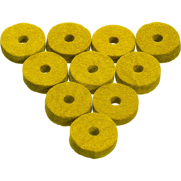 Ahead Wool Cymbal Felt 10-Pack Yellow