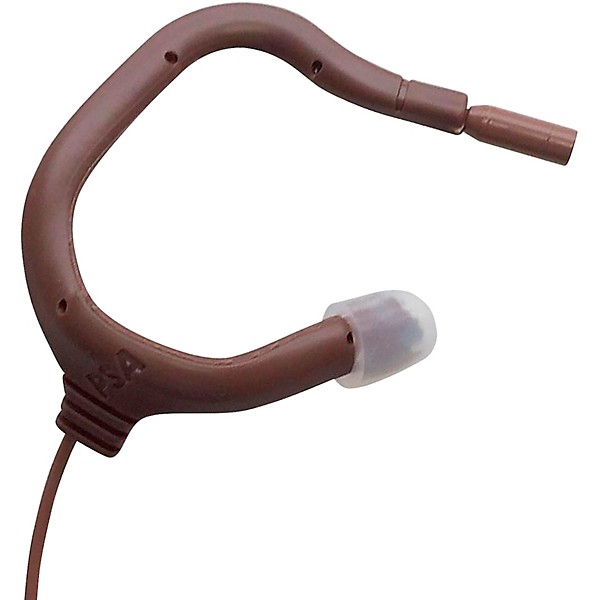 Point Source Audio EMBRACE OMNIDIRECTIONAL Earmount Hi Sens Lavalier Microphone for Shure Brown