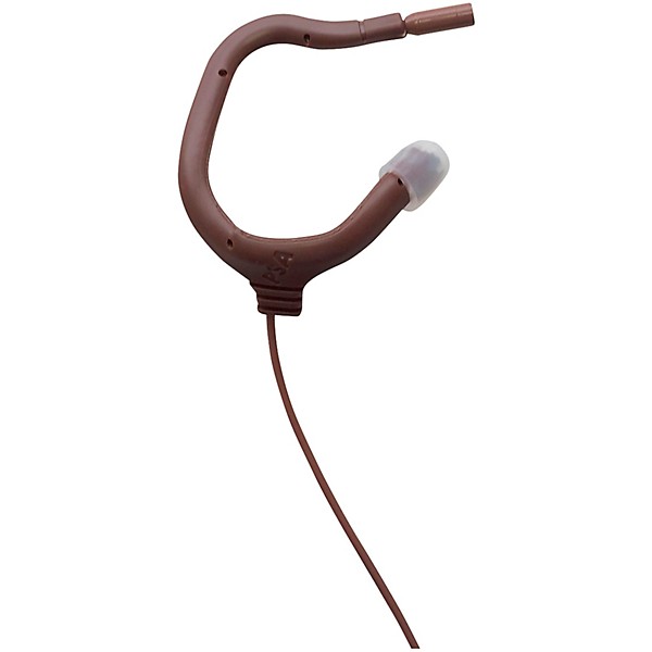 Point Source Audio Embrace Omnidirectional  Earmount Lavalier for MiPro Brown