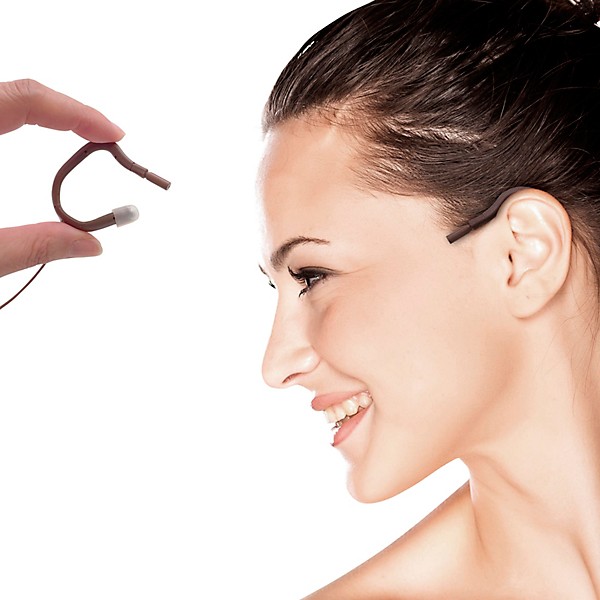 Point Source Audio Embrace Omnidirectional Earmount Lavalier for AKG, Audix Brown