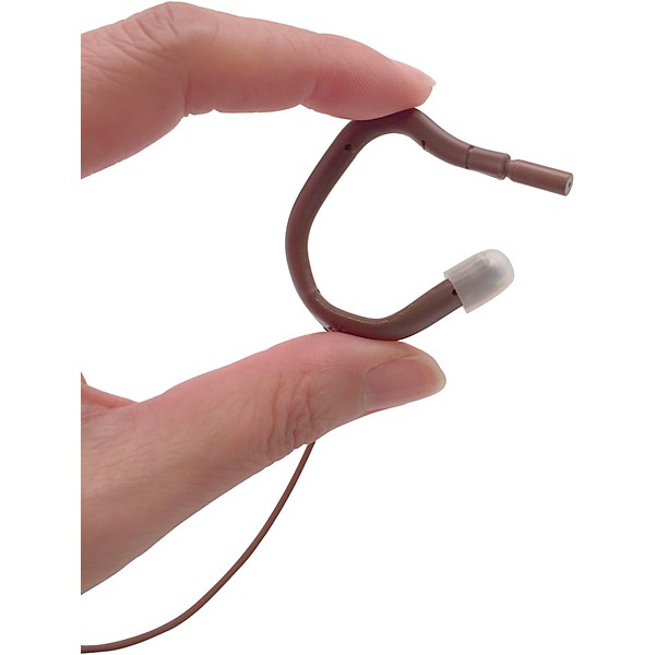 Point Source Audio Embrace Omnidirectional  Earmount Lavalier for Audio-Technica-cH-style Brown