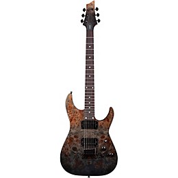 Schecter Guitar Research C-1 Standard Electric Guitar Black Fade Burst Burl