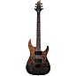 Schecter Guitar Research C-1 Standard Electric Guitar Black Fade Burst Burl