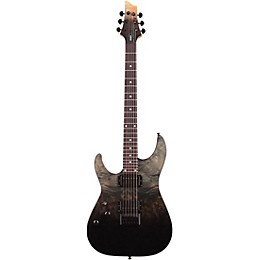 Schecter Guitar Research C-1 Standard Left-Handed Electric Guitar Black Fade Burst Burl