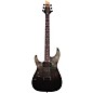 Schecter Guitar Research C-1 Standard Left-Handed Electric Guitar Black Fade Burst Burl