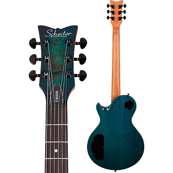 Schecter Guitar Research Solo-II Standard Electric Guitar Ocean Blue Burst Burl