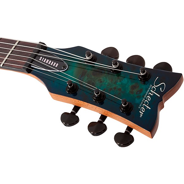 Schecter Guitar Research Solo-II Standard Electric Guitar Ocean Blue Burst Burl