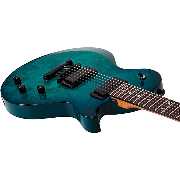 Schecter Guitar Research Solo-II Standard Electric Guitar Ocean Blue Burst Burl