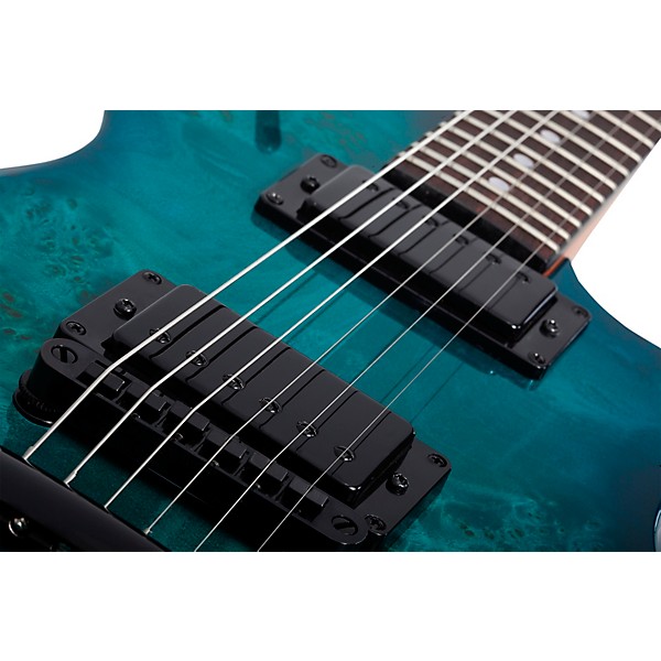 Schecter Guitar Research Solo-II Standard Electric Guitar Ocean Blue Burst Burl