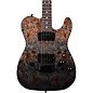 Schecter Guitar Research PT Standard Electric Guitar Black Fade Burst Burl thumbnail