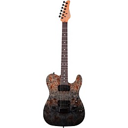 Schecter Guitar Research PT Standard Electric Guitar Black Fade Burst Burl