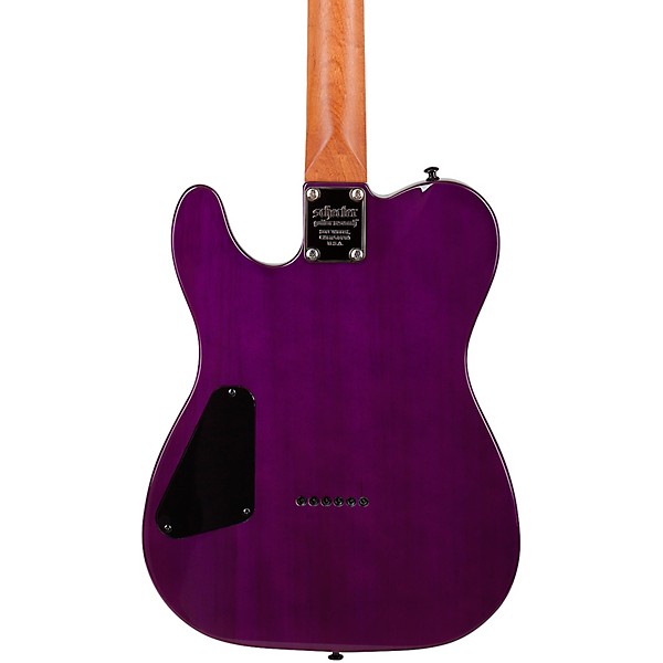 Schecter Guitar Research PT Standard Electric Guitar Purple Burst Burl