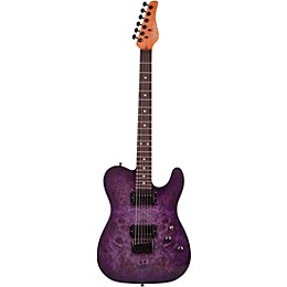 Schecter Guitar Research PT Standard Electric Guitar Purple Burst Burl