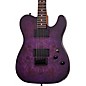 Schecter Guitar Research PT Standard Electric Guitar Purple Burst Burl