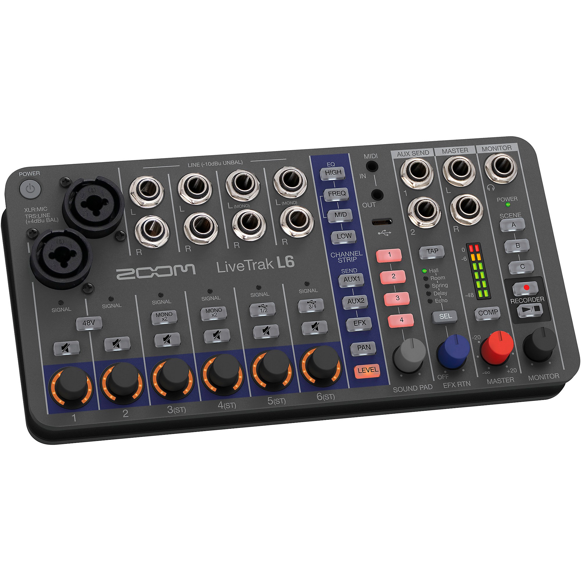 Zoom LiveTrak L-6 10-Channel Mixer & Recorder | Guitar Center