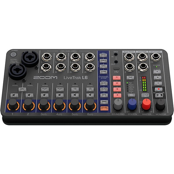 Zoom LiveTrak L-6 10-Channel Mixer & Recorder