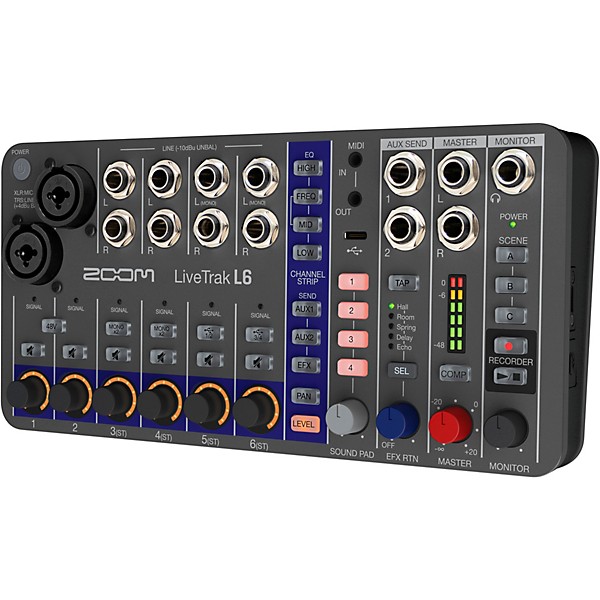 Zoom LiveTrak L-6 10-Channel Mixer & Recorder