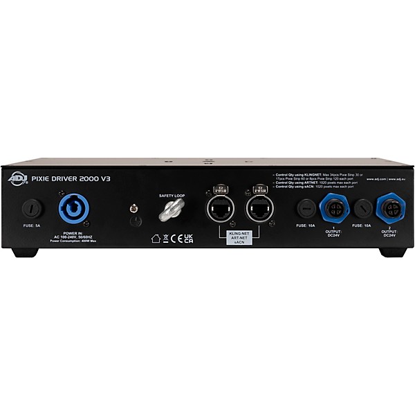 American DJ Pixie Driver 2000 V3 Lighting Controller for Pixie Strip Series