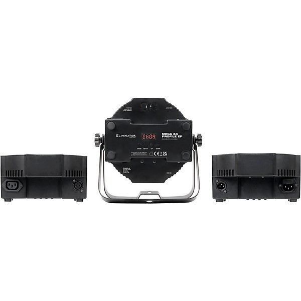 Eliminator Lighting Mega 64 Profile EP Low-Profile Quad LED Wash Light Black