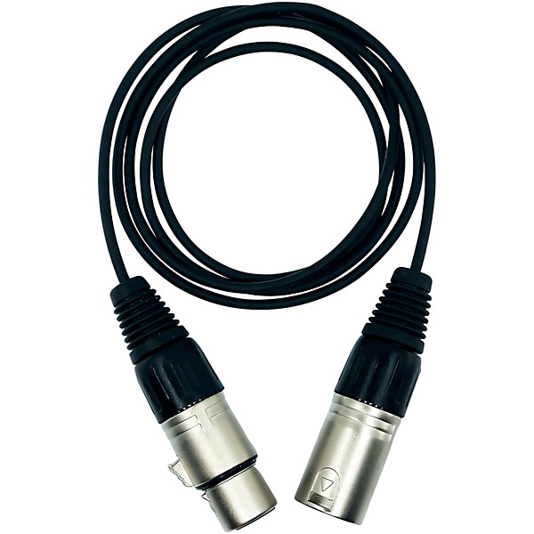 Point Source Audio Extender Cable With 4-Pin male Mono XLR to 4-Pin Female Mono XLR, 8'