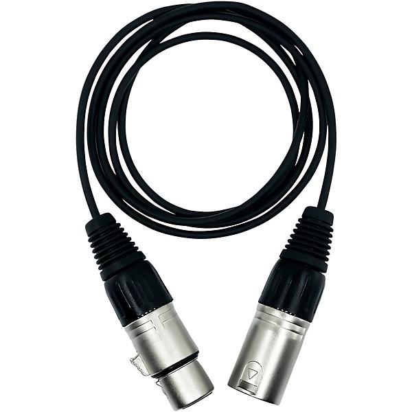 Point Source Audio Extender Cable With 4-Pin Male Mono XLR to 4-Pin Female Mono XLR, 4'