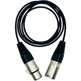 Point Source Audio Extender Cable With 5-Pin Male Mono XLR to 5-Pin Female Mono XLR, 8'