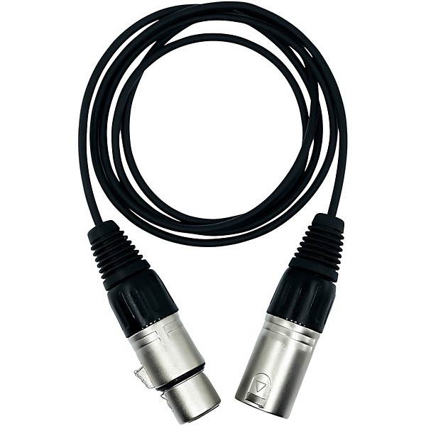 Point Source Audio Extender Cable With 5-Pin Male Mono XLR to 5-Pin Female Mono XLR, 4'